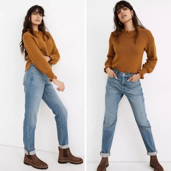 NEW Madewell High-Rise Slim Boyjean in Neal Wash: TENCEL™ Denim, 23 - Picture 2 of 16